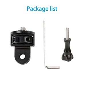 PellKing 1/4" Adapter Screw Head Camera Mount, CNC Aluminum Alloy Tripod Conversion Adapter for Insta360 One X3 X2 X/DJI Pocket 2/GoPro Camera Accessories