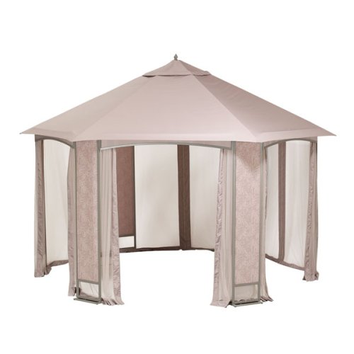 Garden Winds Oakbrook Hexagon Gazebo Replacement Canopy Top Cover - RipLock 350