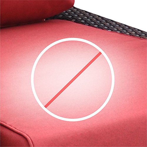 ONLY COVER, Outdoor Recliner Chair Replacement Cushion Cover, Patio Furniture Chair Sofa Washable Cushion Deep Seat Covers, UV Protected, Fade Protected and Water Spill Repellet