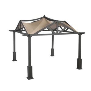 garden winds replacement canopy for garden treasures pergola gazebo – standard 350 – beige