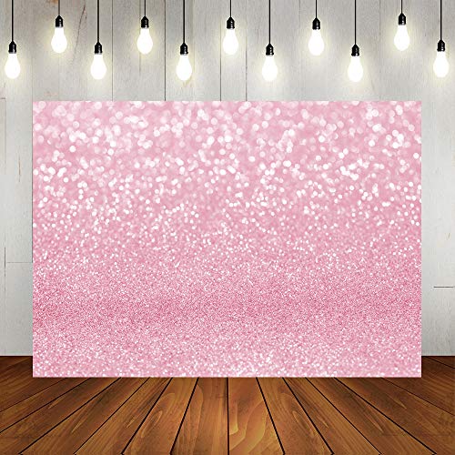 Lofaris Pink Bokeh Photography Backdrop Shinny Spots Sparkle Abstract Halos Background Newborn Baby Shower Birthday Party Decorations Portrait Photo Booth Props 7x5ft