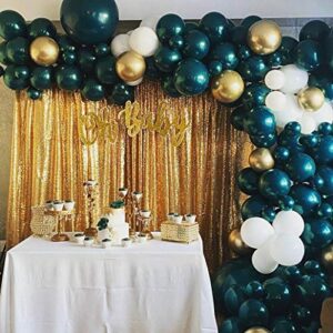 Sequin Backdrop Curtain Gold Sparkly Drapes 4 Panels 2ftx8ft Wedding Ceremony Backdrop Glitter Shimmer Fabric Backdrop Background