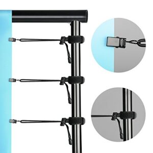 SLOW DOLPHIN Photo Video Studio 10Ft Adjustable Backdrop Support System Kit Background Stand with Carry Bag