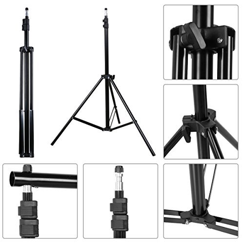 SLOW DOLPHIN Photo Video Studio 10Ft Adjustable Backdrop Support System Kit Background Stand with Carry Bag