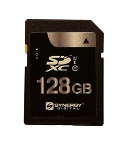 synergy digital camera memory card, compatible with panasonic lumix dmc-fz300 digital camera, 128gb secure digital (sdxc) class 10 extreme capacity memory card
