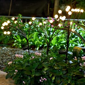 Arily Solar Powered Firefly Lights Outdoor 10 Pack Solar Firefly Lights Outdoor Waterproof , Firefly Solar Garden Lights Outdoor Starburst Swaying Lights for Yard Patio Pathway Decoration