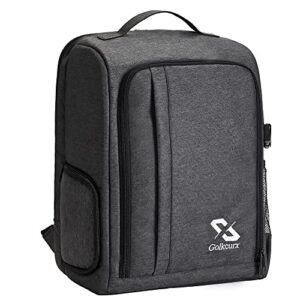 golkcurx camera bag for dslr/slr cameras，camera backpack waterproof for photographers dark grey l