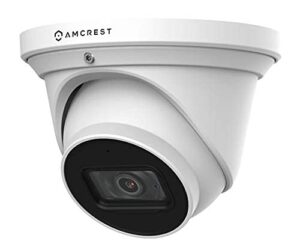 amcrest prohd 4k dome outdoor security camera, 4k (8-megapixel), analog camera, 164ft night vision, ip67 weatherproof housing, 2.8mm lens, 110° wide angle, built-in microphone, white (amc4kdm28-w)