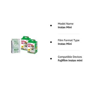 Fujifilm Instax Mini Instant Film, 10 Sheets×5 Pack(Total 50 Shoots) [Bulk Packaging]