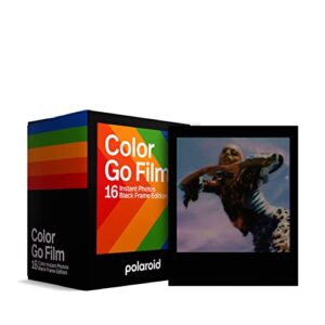 polaroid go color film – black frame double pack (16 photos) (6211) – only compatible with polaroid go camera