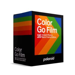 Polaroid Go Color Film - Black Frame Double Pack (16 Photos) (6211) - Only Compatible with Polaroid Go Camera
