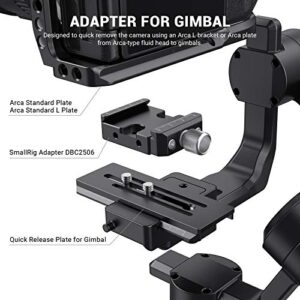 SmallRig DSLR and Mirrorless Quick Release Clamp for Arca-Type Standard Compatible with DJI Ronin S/SC ZHIYUN Crane Series Weebill S Gimbal - DBC2506