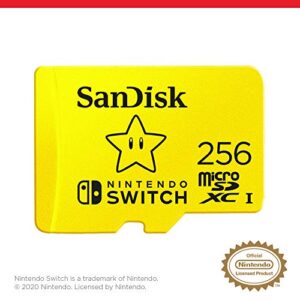 SanDisk 256GB microSDXC Card Licensed for Nintendo Switch - SDSQXAO-256G-GNCZN