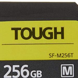 Sony TOUGH-M series SDXC UHS-II Card 256GB, V60, CL10, U3, Max R277MB/S, W150MB/S (SF-M256T/T1), Black