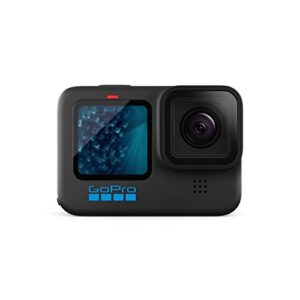 gopro hero11 black – waterproof action camera with 5.3k60 ultra hd video, 27mp photos, 1/1.9″ image sensor, live streaming, webcam, stabilization