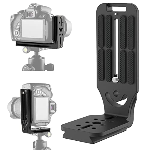 DSLR Camera L Bracket Quick Release Plate Vertical Horizontal Switching Tripod Quick Release Plate Compatible with Canon Nikon Sony DJI Osmo Ronin Zhiyun Stabilizer Tripod Monopod