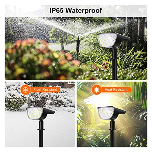 AOIKE 2pcs 30LED Solar Spotlight Garden Lights for Outdoor Park Courtyard Path Villa Porch Decoration Landscape ( Color : Warm Light 2pcs )