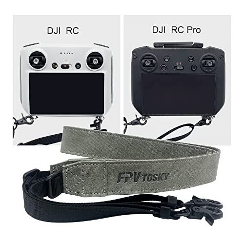 FPVtosky Lanyard for DJI RC & RC Pro Controller , DJI Mini 3 Pro Lanyard RC Neck Strap , Soft Leather Lanyard Compatible with Mavic 3 / Air 2s / Mini 2 / Mavic air 2 Remote Controller Accessories