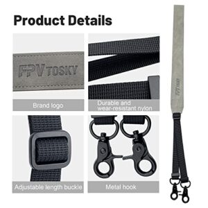 FPVtosky Lanyard for DJI RC & RC Pro Controller , DJI Mini 3 Pro Lanyard RC Neck Strap , Soft Leather Lanyard Compatible with Mavic 3 / Air 2s / Mini 2 / Mavic air 2 Remote Controller Accessories