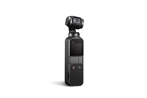 DJI Osmo Pocket - Handheld 3-Axis Gimbal Stabilizer with integrated Camera 12 MP 1/2.3” CMOS 4K60 Video, for YouTube, TikTok, Video Vlog, Streamlabs, Attachable to Smartphone, Android, iPhone, Black