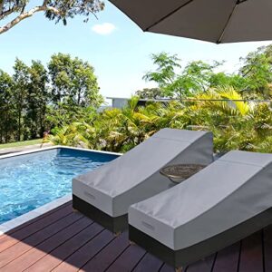 Patio Chaise Lounge Cover Waterproof(Set of 2)