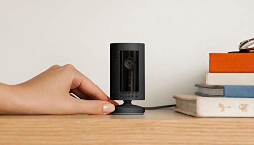 Ring Indoor Cam, Compact Plug-In HD security camera with two-way talk, Works with Alexa - Black