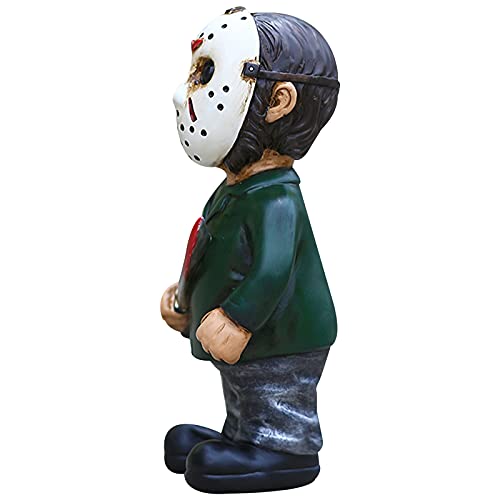 Horror Movie Garden Gnomes Decoration Outdoor Statue Nightmare Jason Michael Myers Figurines Lawn Halloween Decor (Jason)