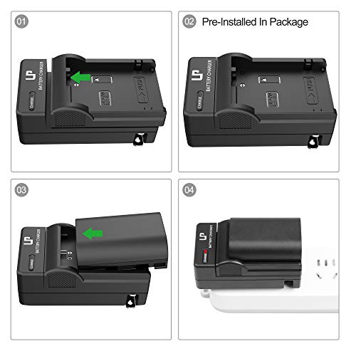 LP-E8 Battery Charger, LP Charger Compatible with Canon EOS Rebel T2i, T3i, T4i, T5i, 550D, 600D, 650D, 700D, Kiss X4, X5, X6i, X7i Cameras & More (Not for T2 T3 T4 T5)