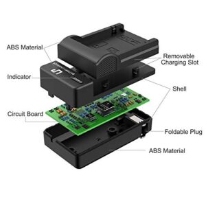 LP-E8 Battery Charger, LP Charger Compatible with Canon EOS Rebel T2i, T3i, T4i, T5i, 550D, 600D, 650D, 700D, Kiss X4, X5, X6i, X7i Cameras & More (Not for T2 T3 T4 T5)