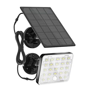 solar motion outdoor lights,led lights dusk to dawn,solar panels with focusing optical lens sensor solar security lights, ip65 waterproof 360 degree wall lights for garden,patio,deck,indoor lighting