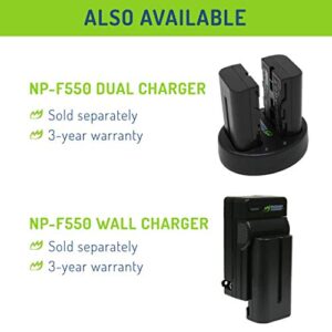 Wasabi Power Battery for Sony NP-F330, NP-F530, NP-F550, NP-F570 (2600mAh, L Series) & CN-160, CN-216, CN-126 Series, Atomos Ninja V, Shinobi, Shogun 7, BMPCC 6K Pro and More