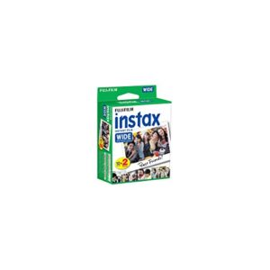 Fujifilm Instax Wide 300 Instant Film Camera (Black) and Instax Wide Instant Film, 20 Exposures