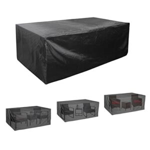 homezillions patio cover patio conversation set covers patio furniture sets covers conversation set outdoor cover for outdoor 3 piece furniture rectangular water proof windproof dust 63×26×32inch