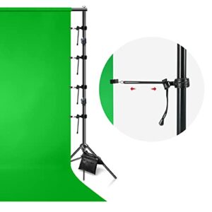 Julius Studio 10 x 12 ft. Green Chromakey Backdrop Screen Photo Background, Premium Synthetic Fabric 150 GSM Thicker Material, Professional Photography Video Studio, Events, Streaming, JSAG474