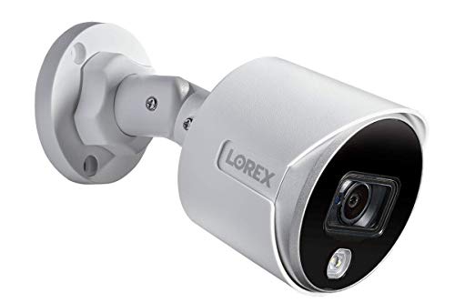 Lorex Indoor/Outdoor 4K Analog Security Camera, Add-On Bullet Camera for Wired Surveillance System, Active Deterrence and Color Night Vision, 1 Bullet Camera