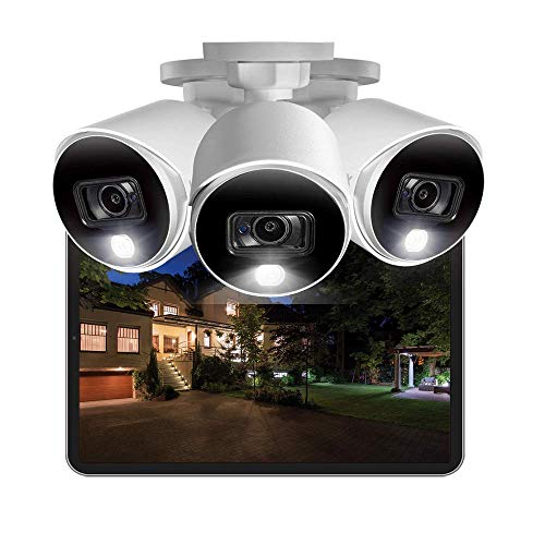 Lorex Indoor/Outdoor 4K Analog Security Camera, Add-On Bullet Camera for Wired Surveillance System, Active Deterrence and Color Night Vision, 1 Bullet Camera