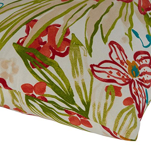 Greendale Home Fashions Outdoor Rectangle Throw Pillow (Set of 2), Garden Floral