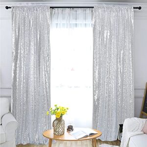new year sequin silver curtains, select you size, 4ft*8ft sparkly silver sequin fabric photography backdrop, best wedding/home/party fashion decoration