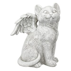 design toscano loving friend, memorial pet cat statue: large