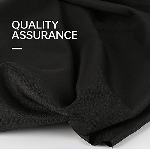 HMTfoto Background Solid Black Backdrop Muslin Portrait Background Screen for Photo Backdrop Video Photography Studio(5x7ft, Black)