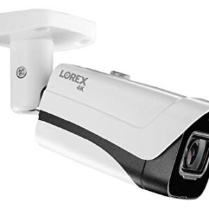 Lorex 4K (8MP) Ultra HD Analog Indoor/Outdoor Metal Security Add-On Camera with Audio & Color Night Vision (Requires Recorder)