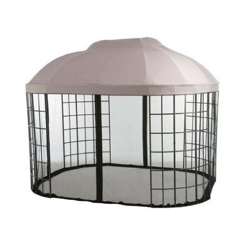 Garden Winds Replacement Canopy Top Cover and Netting Set for Home Depot Oval Dome Gazebo - RIPLOCK 350