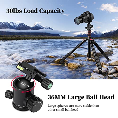 Tripod for Camera, Victiv 81 inch Professional Camera Tripod Monopod, Aluminium DSLR Tripod Heavy Duty for Travel with 360 Degree Ball Head and Phone Mount, Compatible with Canon Nikon Sony