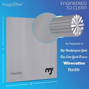 MagicFiber Microfiber Cleaning Cloth, 6 Pack - Premium Cloth for Glasses, Lens, Screens & More