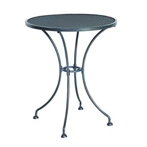 royal garden metal patio outdoor bistro table – nova collection – 24″ patio bistro table – outdoor patio table – industrial steel mesh
