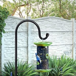 GOFORWILD Shepherd’s Hooks 2 Pack Black, 65 inches Tall, Adjustable Premium Metal Garden Hook for Outdoor, Hanging Plant, Solar Lights, Lanterns, Bird Feeders, Garden Stake and Wedding Decor, 7015