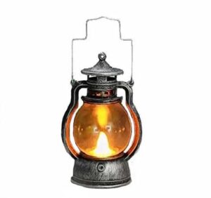 hanging led lights outdoor landscape lanterns with retro design for patio, yard, garden and pathway decoration (bronze silver)