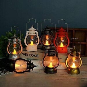 Hanging LED Lights Outdoor Landscape Lanterns with Retro Design for Patio, Yard, Garden and Pathway Decoration (Bronze Silver)