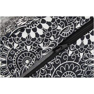 Amazon Basics Deep Seat Patio Seat and Back Cushion Set - Black Floral