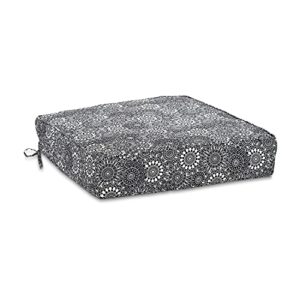 Amazon Basics Deep Seat Patio Seat and Back Cushion Set - Black Floral